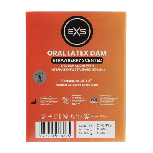 EXS Oral Dam Strawberry 1 Stk.
