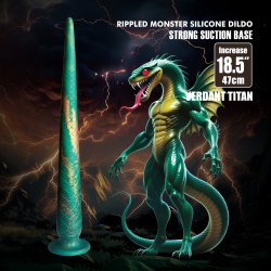 PRETTY LOVE Power Monsters Verdant Titan Dildo Grün