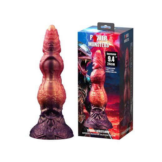 PRETTY LOVE Power Monsters Savage BeastLord Rippled Monster Dildo Multicolor