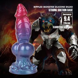 PRETTY LOVE Power Monsters Eldritch Sentinel Rippled Monster Dildo Multicolor