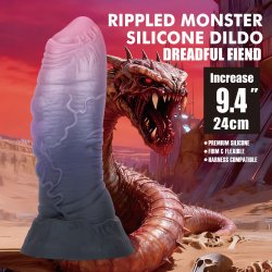 PRETTY LOVE Power Monsters Dreadful Fiend Rippled Monster Dildo Multicolor