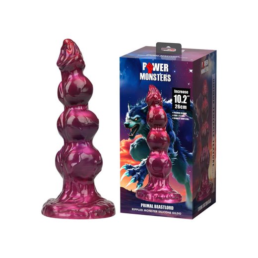 PRETTY LOVE Power Monsters Primal Beastlord Rippled Monster Dildo Multicolor