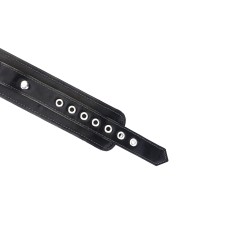 LIEBE SEELE Metallic Shade Ankle Cuffs aus PU-Leder Schwarz