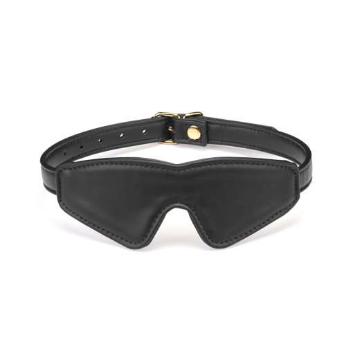 LIEBE SEELE Dark Candy Blindfold aus PU-Leder Schwarz