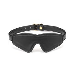 LIEBE SEELE Dark Candy Blindfold aus PU-Leder Schwarz