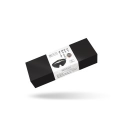 LIEBE SEELE Dark Candy Blindfold aus PU-Leder Schwarz