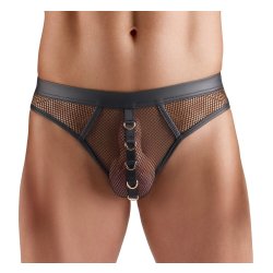 SVENJOYMENT String mit Ringen Schwarz