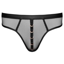 SVENJOYMENT String mit Ringen Schwarz