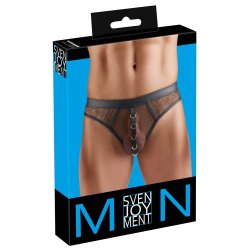 SVENJOYMENT String mit Ringen Schwarz