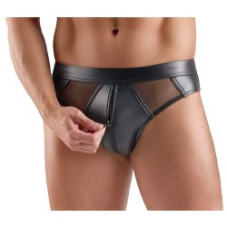 SVENJOYMENT Slip mit Reissverschluss Schwarz