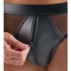 SVENJOYMENT Slip mit Reissverschluss Schwarz