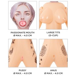 YOU 2 TOYS Naughty Dollz Tattooed Love Doll