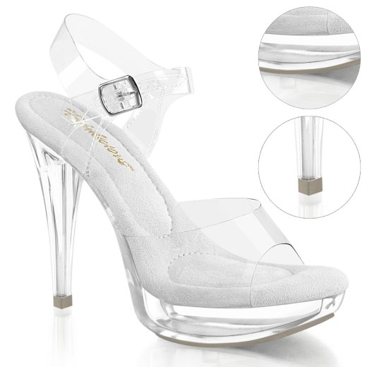 PLEASER Sandalen Cocktail Transparent