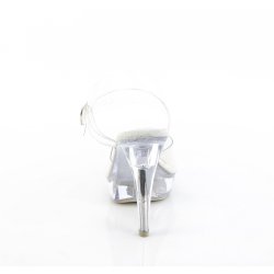 PLEASER Sandalen Cocktail Transparent