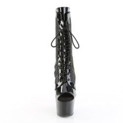 PLEASER Stiefel Adore mit Kunststeinen Schwarz