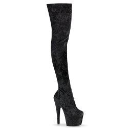 PLEASER Stiefel Adore mit Glitzer Schwarz