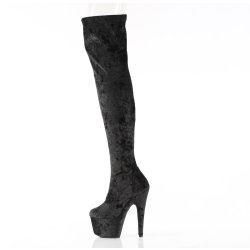 PLEASER Stiefel Adore mit Glitzer Schwarz