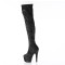 PLEASER Stiefel Adore mit Glitzer Schwarz