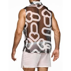 MODUS VIVENDI X Heart Sleeveless Shirt Schwarz