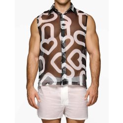 MODUS VIVENDI X Heart Sleeveless Shirt Schwarz