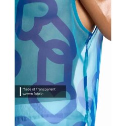 MODUS VIVENDI X Heart Sleeveless Shirt Blau
