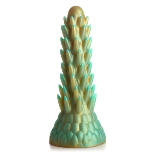 XR PLAY HARD Stegosaurus Spiky Reptile Dildo Grün