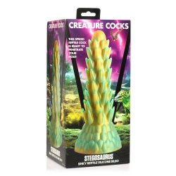 XR PLAY HARD Stegosaurus Spiky Reptile Dildo Grün