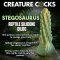 XR PLAY HARD Creature Cocks Stegosaurus Spiky Reptile Dildo Grün