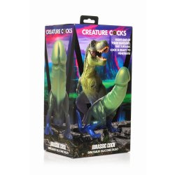 XR PLAY HARD Creature Cocks Jurassic Cock Dinosaur Dildo Grün/Blau