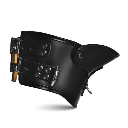 MASTER SERIES Rigid Locking Posture Collar mit Kinnstütze Schwarz