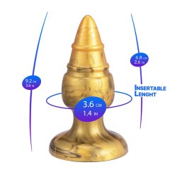 SILEXD Fantasy Collection Analplug Goldy M Ø 3,6 x 9,2 cm