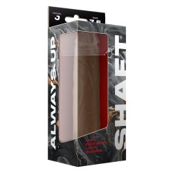 SHAFT Dildo aus Liquid-Silikon Model J 19,5 cm Ø 3,8 cm Hellbraun