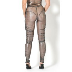 MAISON CATANZARO Cosmos Mesh Leggings Silber