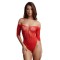 LE DÉSIR Crotchless Rhinestone Teddy Rot