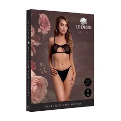 LE DÉSIR Keyhole Mesh BH Schwarz