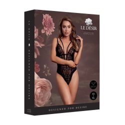 LE DÉSIR Wireless Lace Bodysuit Schwarz