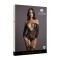 LE DÉSIR Criss Cross Bodystocking mit Ärmeln OneSize