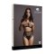 LE DÉSIR Duo Net Key-Hole Bra Set Schwarz OneSize