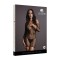 LE DÉSIR Duo Net Sleeved Mini Dress Schwarz One Size