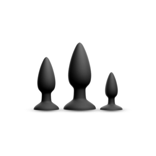 NS NOVELTIES RENAGADE Triple Strike Anal-Plug 3er-Set Schwarz