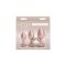 NS NOVELTIES Rear Assets Iridescent Trainerr Anal-Plug 3er-Set mit Zierstein Rosé-Gold