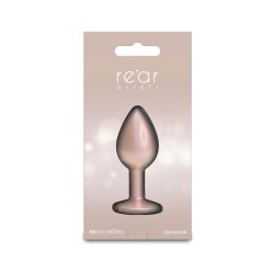NS NOVELTIES Rear Assets Iridescent Anal-Plug mit Ziersteinen Rosé-Gold Small