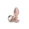 NS NOVELTIES Rear Assets Iridescent Anal-Plug mit Ziersteinen Rosé-Gold Small