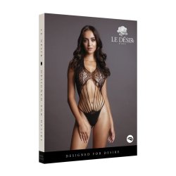 LE DÉSIR Strappy LaceTeddy Schwarz One Size