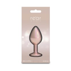 NS NOVELTIES Rear Assets Iridescent Anal-Plug mit Ziersteinen Rosé Medium