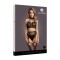 LE DÉSIR Zweiteiliges Set mit Halterneck-Top & Panty mit Strümpfen One Size
