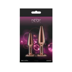 NS NOVELTIES Rear Assets Anal-Plug 2er-Set Rosé-Gold
