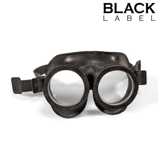 BLACK LABEL Rubber Army Piss Goggles Schwarz