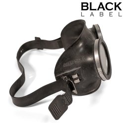 BLACK LABEL Rubber Army Piss Goggles Schwarz