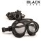 BLACK LABEL Rubber Army Piss Goggles Schwarz
